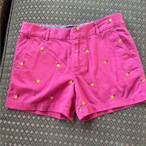Jones New York Pink Embroidered lemon Shorts